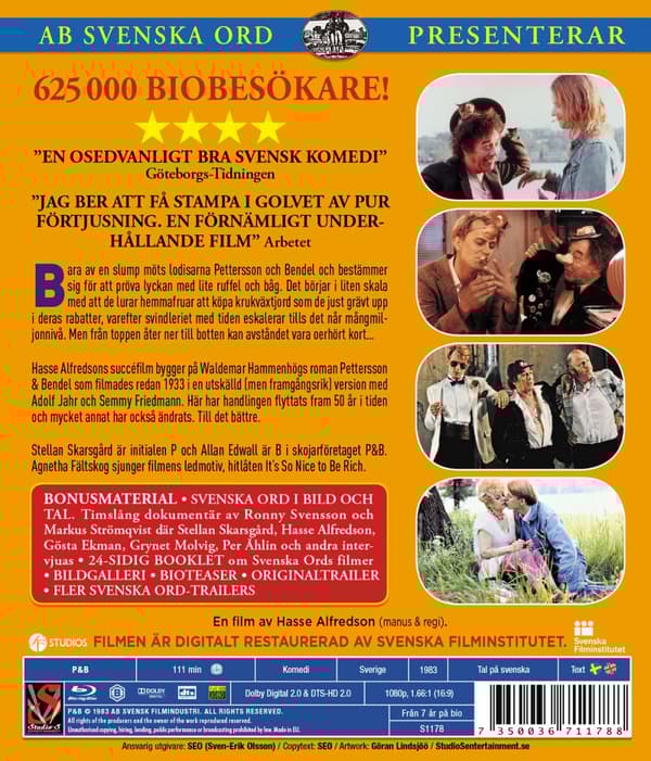 P & B  - Digitalt restaurerad (Blu-ray)
