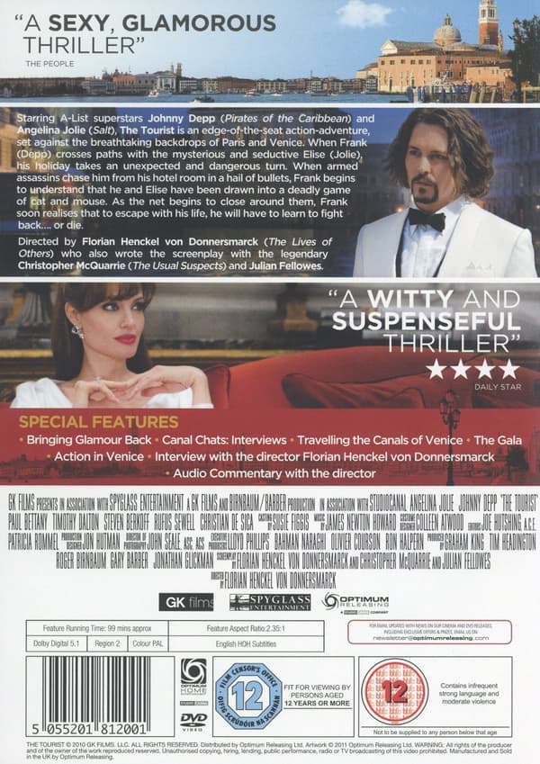 The tourist (Ej svensk text) (DVD)