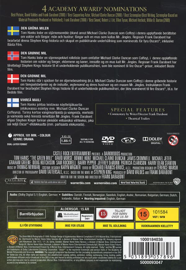 Den gröna milen (Stephen King) (DVD)