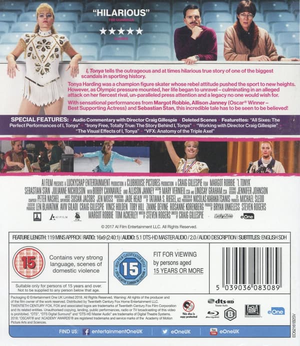 I Tonya (Ej svensk text) (Blu-ray)