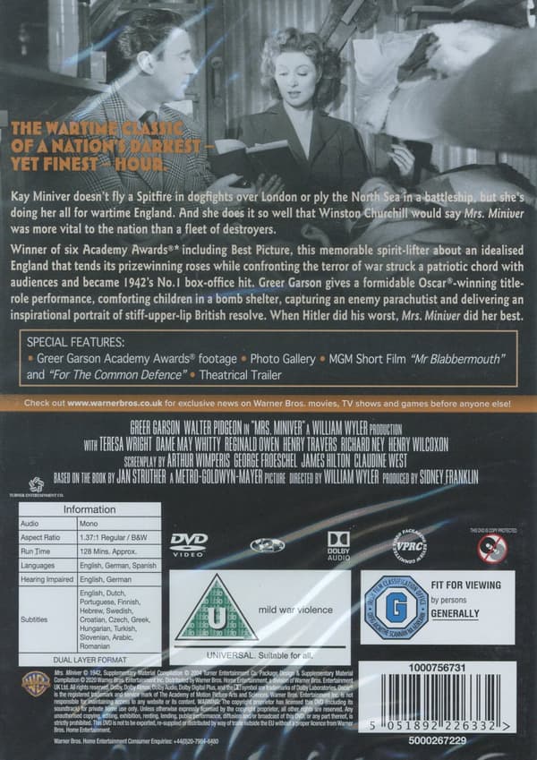 Mrs Miniver (DVD)