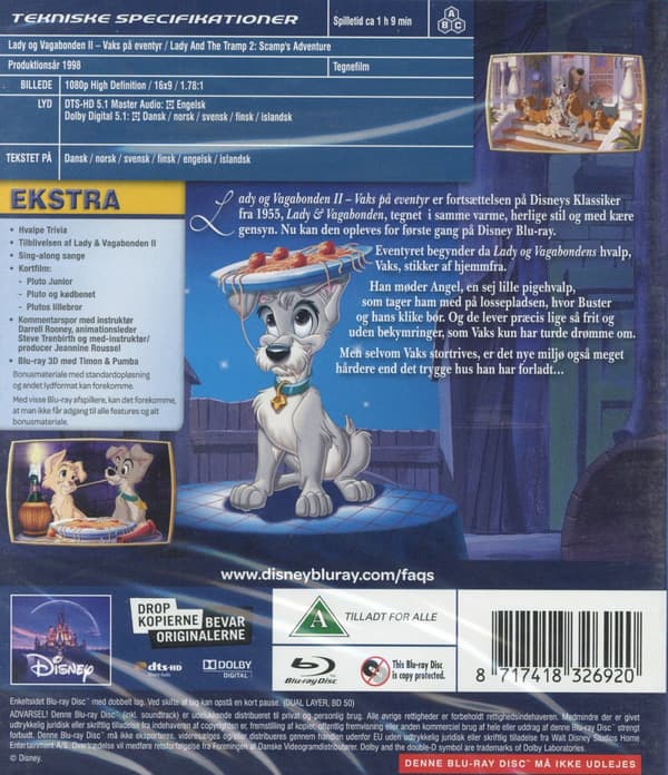 Lady & Lufsen II / Ludde på äventyr (Blu-ray)