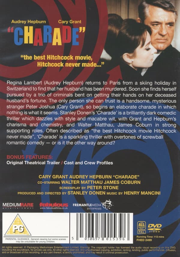 Charade (Ej svensk text) (DVD)