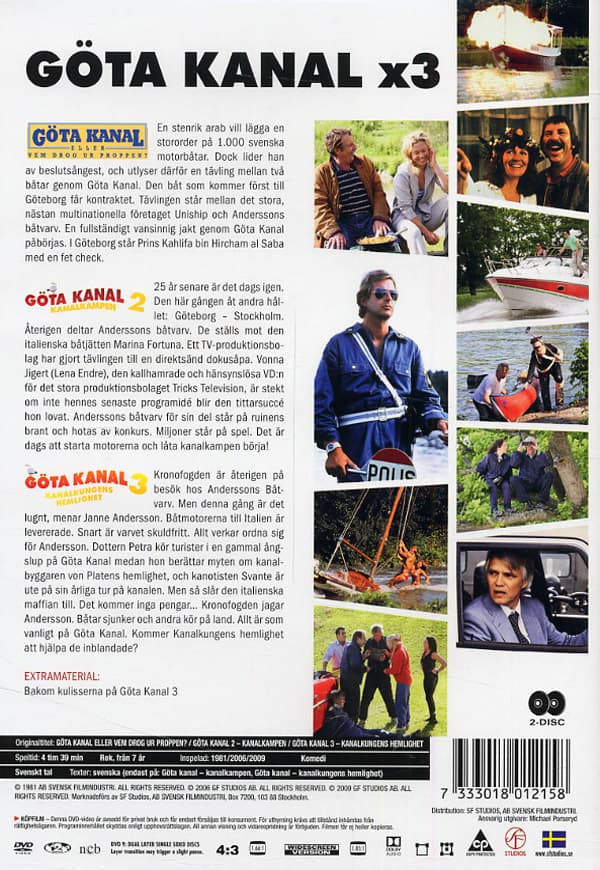 Göta kanal x 3 (2 DVD)
