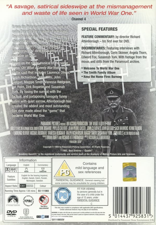Oh vilket makalöst krig (DVD)