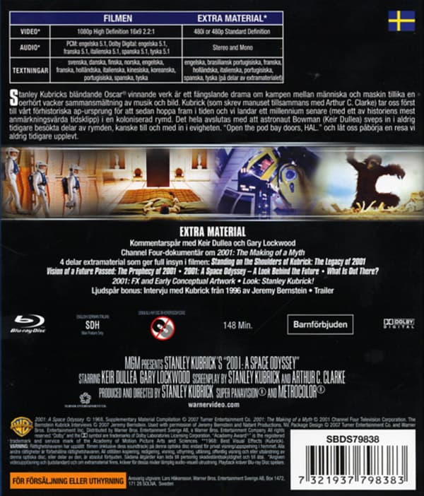 2001 - Ett rymdäventyr (Blu-ray)