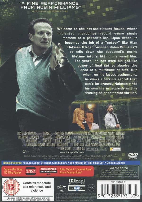 The final cut (Ej svensk text) (DVD)