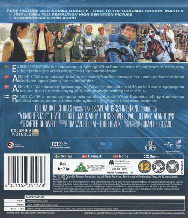 En riddares historia (Blu-ray)