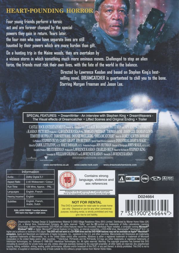 Dreamcatcher (Ej svensk text) (DVD)