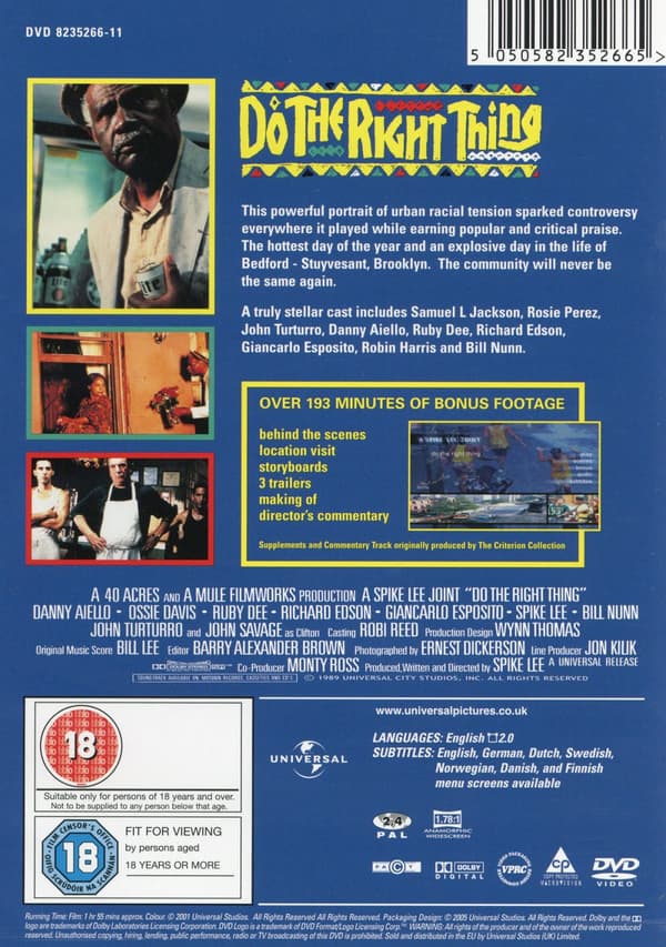 Do the right thing (DVD)