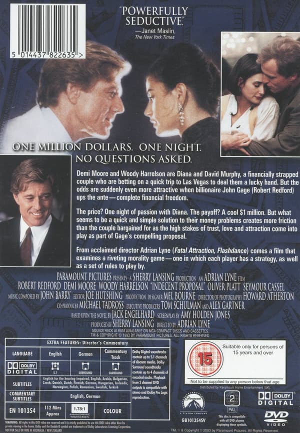 Ett oanständigt förslag (DVD)