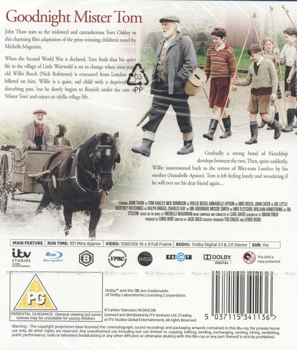 Goodnight Mister Tom (Ej svensk text) (Blu-ray)