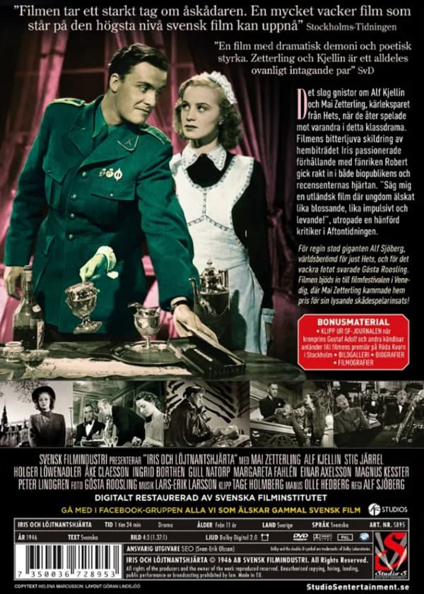 Iris och löjtnantshjärta - Digitalt restaurerad (DVD)