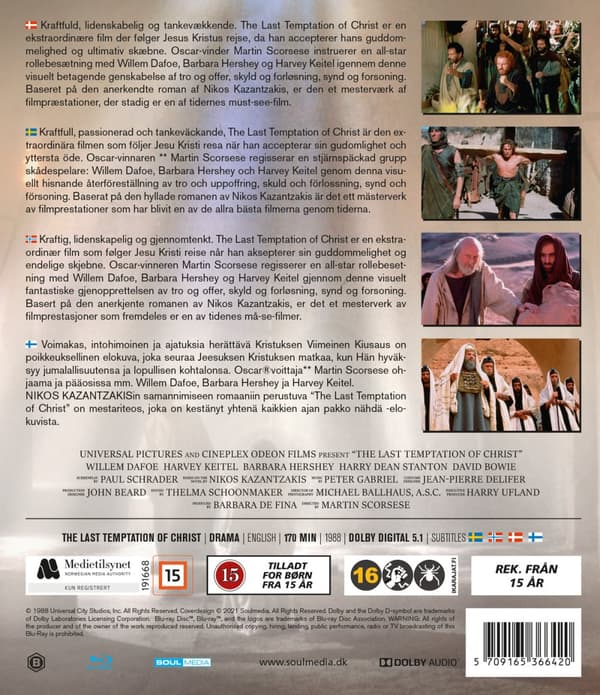 Kristi sista frestelse (Blu-ray)
