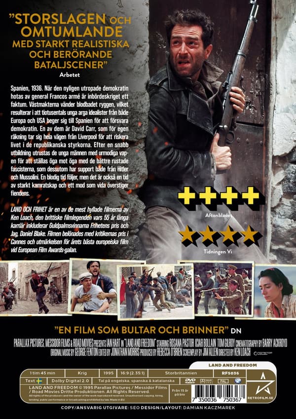 Land och frihet (DVD)