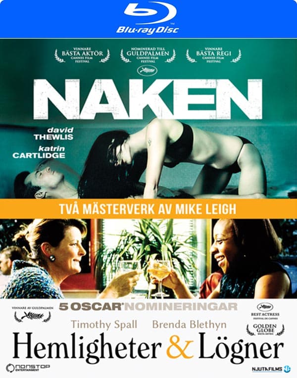 Naken + Hemligheter och lögner (Blu-ray)