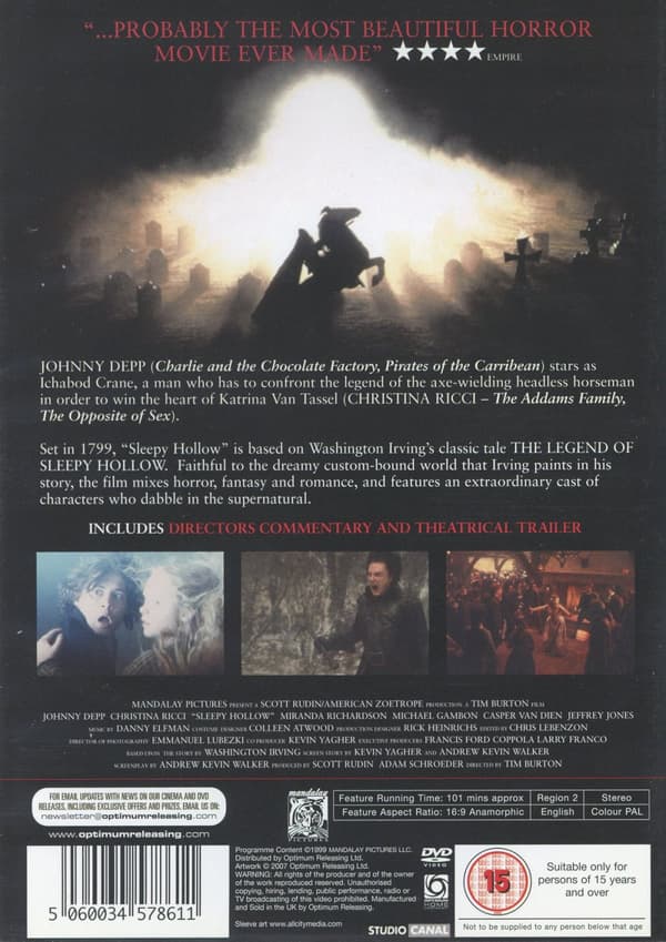 Sleepy Hollow (Ej svensk text) (DVD)