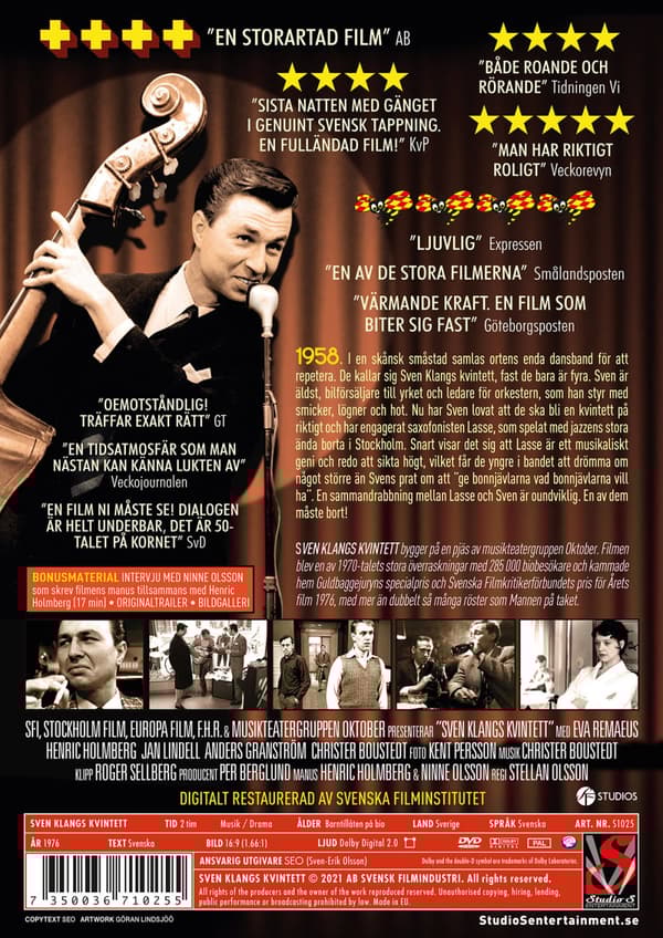 Sven Klangs kvintett - Digitalt restaurerad (DVD)