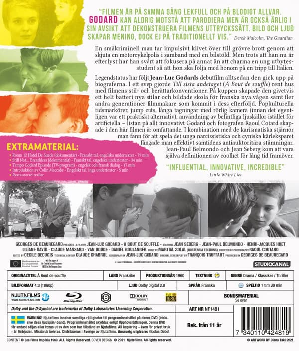 Till sista andetaget / 60th edition (Blu-ray)
