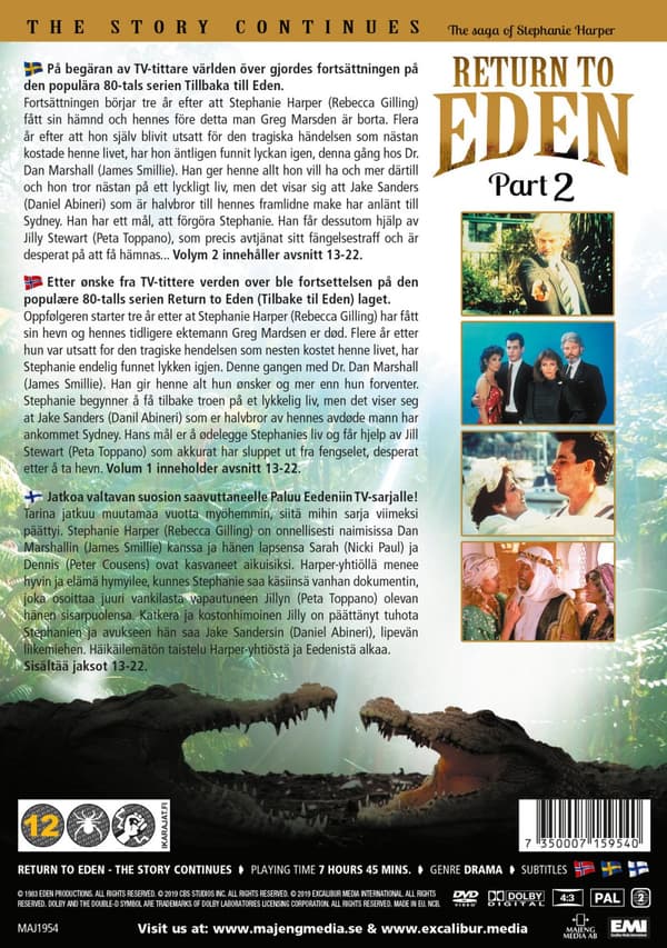 Tillbaka till Eden / Fortsättningen vol 2 (4 DVD)