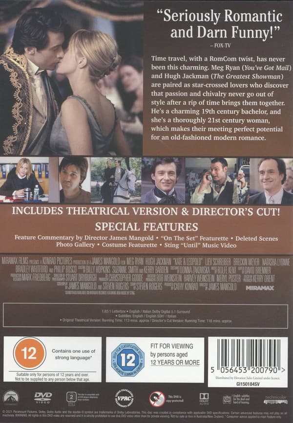 Kate & Leopold (Ej svensk text) (DVD)