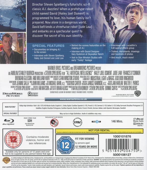 A.I. / Artificial intelligence (Blu-ray)