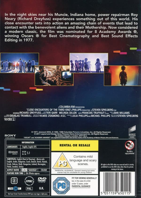 Närkontakt av tredje graden (DVD)