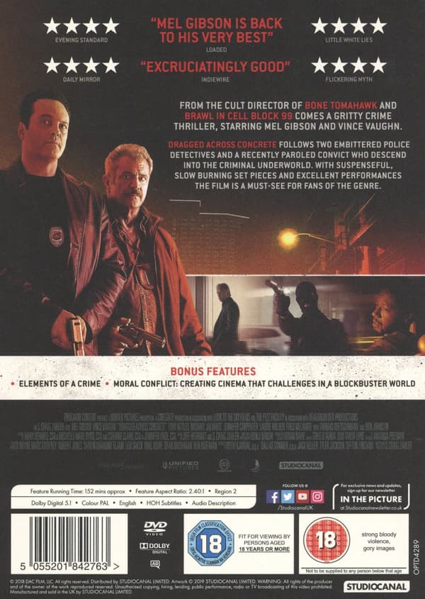 Dragged across concrete (Ej svensk text) (DVD)