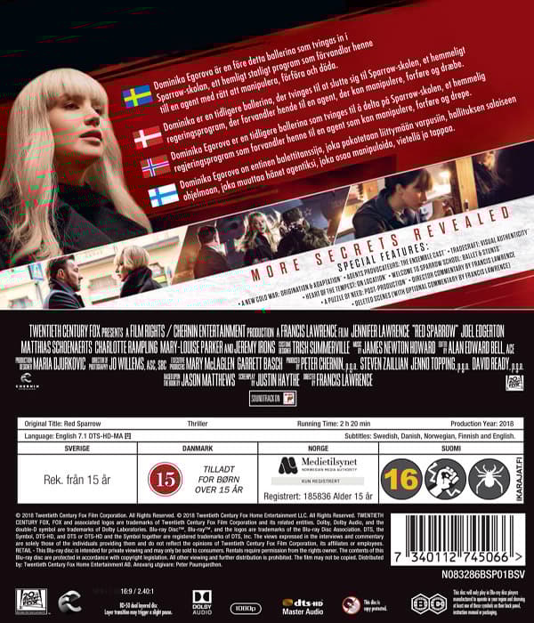 Red Sparrow (Blu-ray)