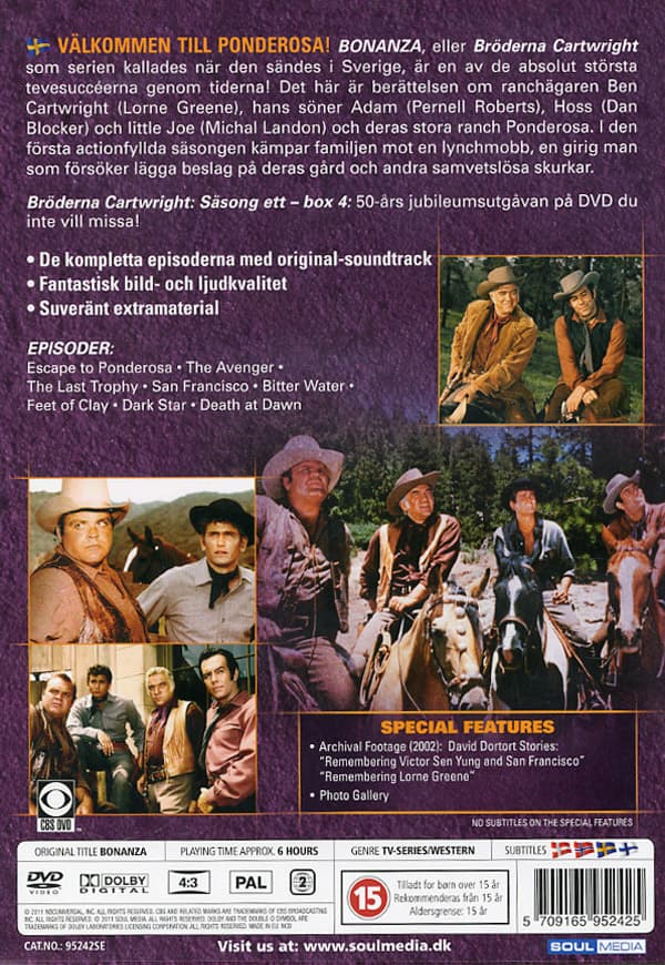 Bröderna Cartwright / Säsong 1 Box 4 (2 DVD)