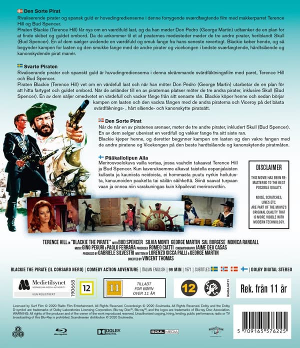 Den svarte piraten (Bud Spencer/Terence Hill) (Blu-ray)