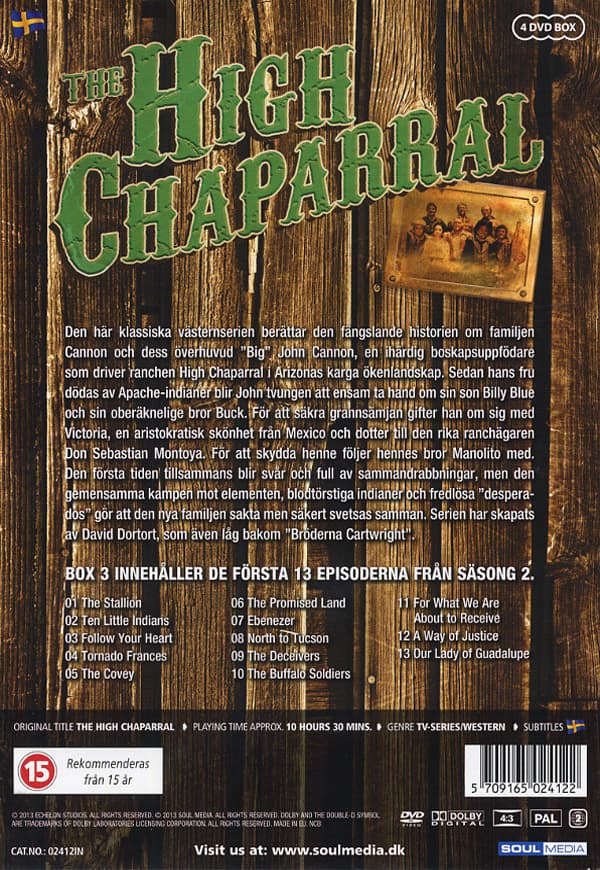 High Chaparral / Box 3 (4 DVD)
