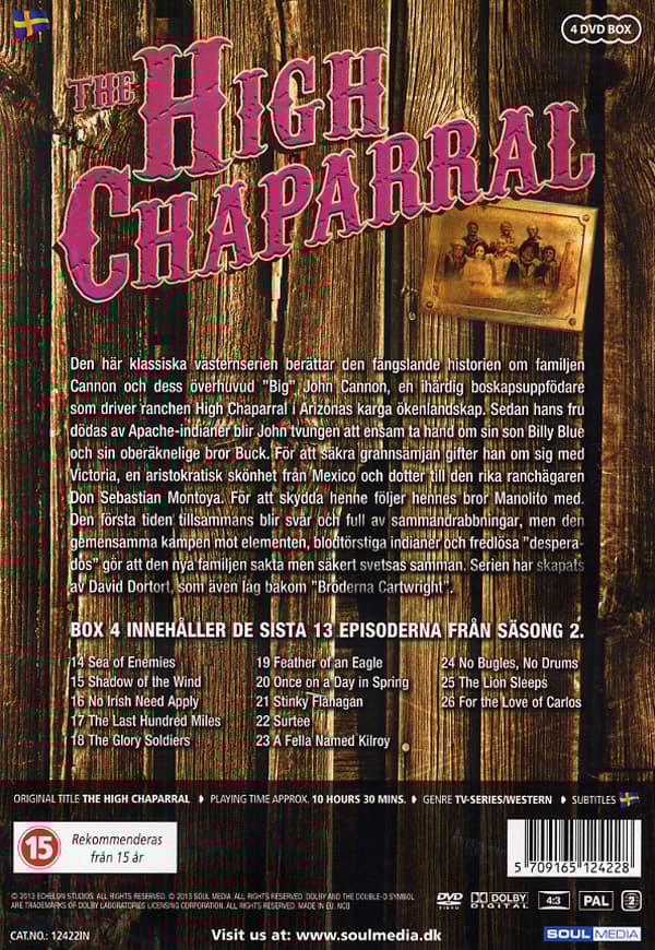 High Chaparral / Box 4 (4 DVD)