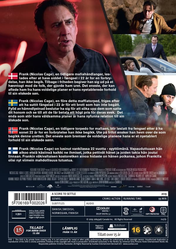 A score to settle (DVD)