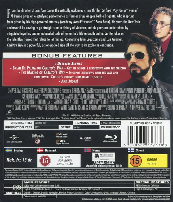 Carlito's way (Blu-ray)