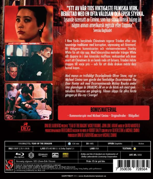 Drakens år - Digitalt restaurerad (Blu-ray)
