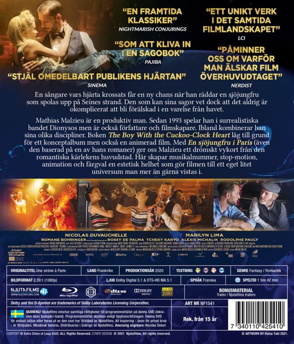 En sjöjungfru i Paris (Blu-ray)