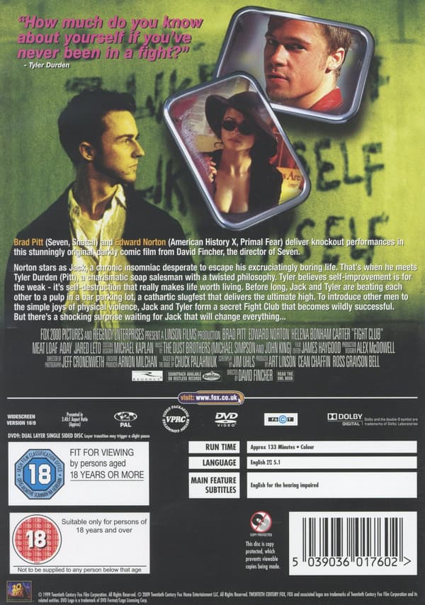 Fight club (Ej svensk text) (DVD)