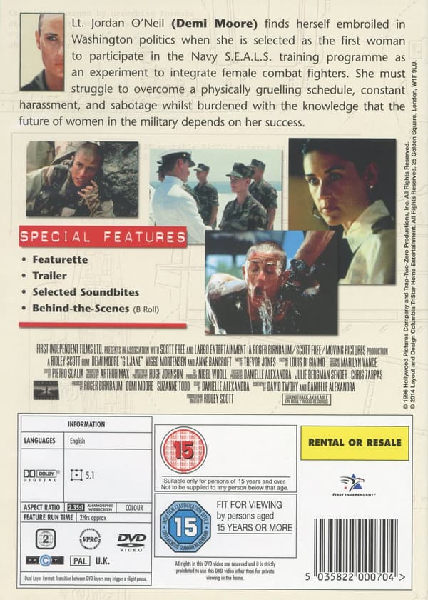G.I. Jane (Ej svensk text) (DVD)