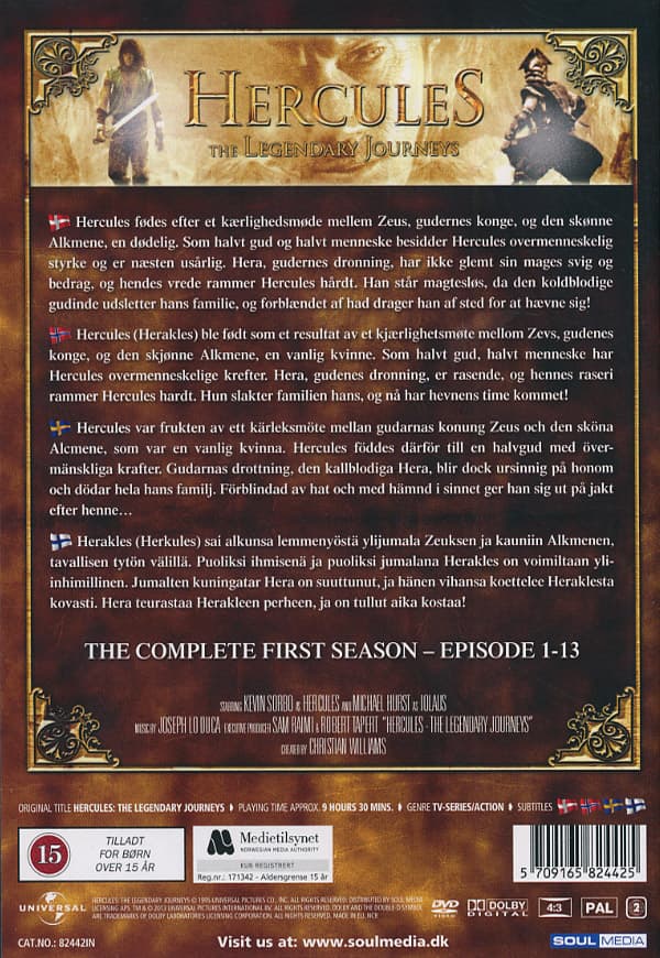 Hercules / Legendary journeys Säsong 1 (4 DVD)