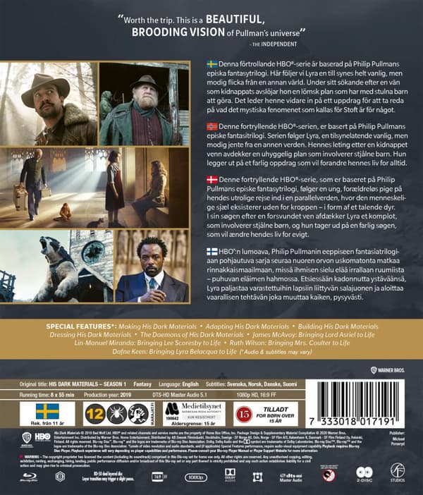 His dark materials / Säsong 1 (2 Blu-ray)
