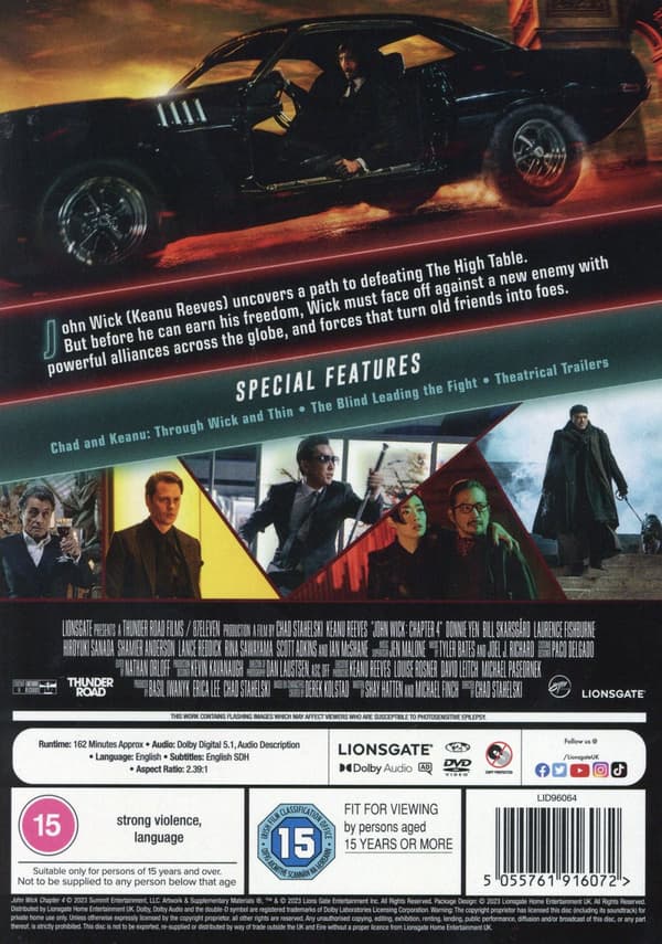 John Wick 4 (Ej svensk text) (DVD)