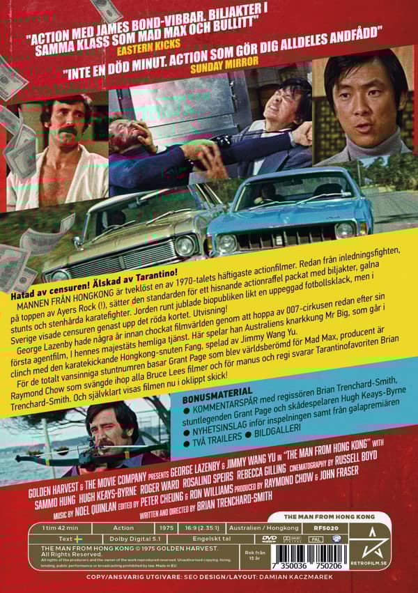 Mannen från Hong Kong - Digitalt restaurerad (DVD)
