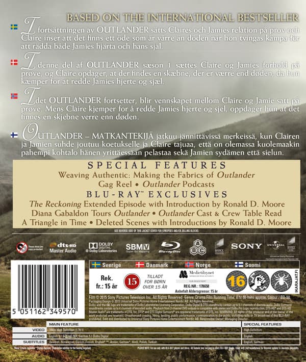 Outlander / Säsong 1:2 (3 Blu-ray)