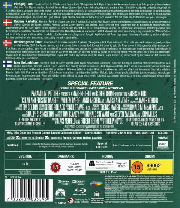 Påtaglig fara (Blu-ray)