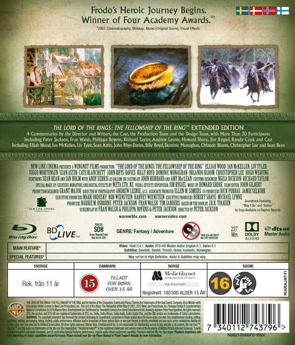 Sagan om ringen - Härskarringen/ Extended (2 Blu-ray)