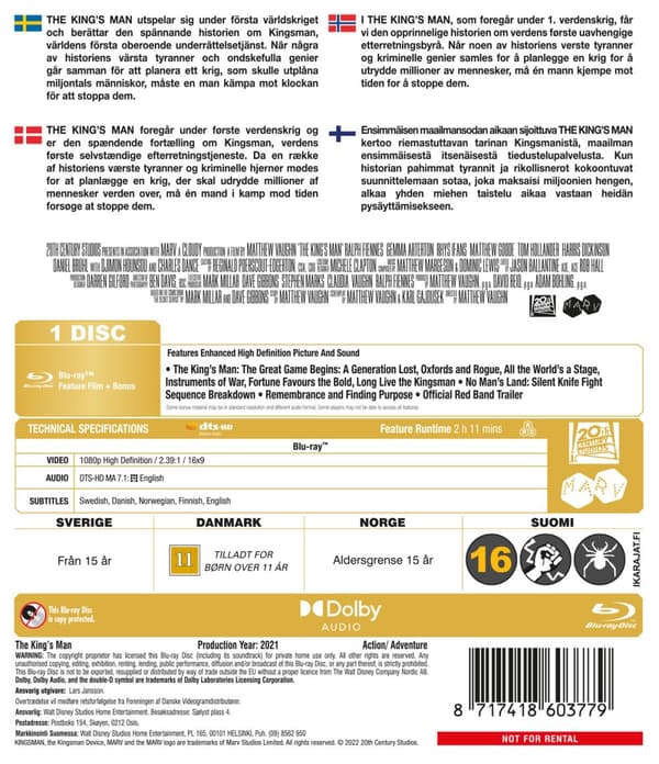 The Kingsman 3 (Blu-ray)