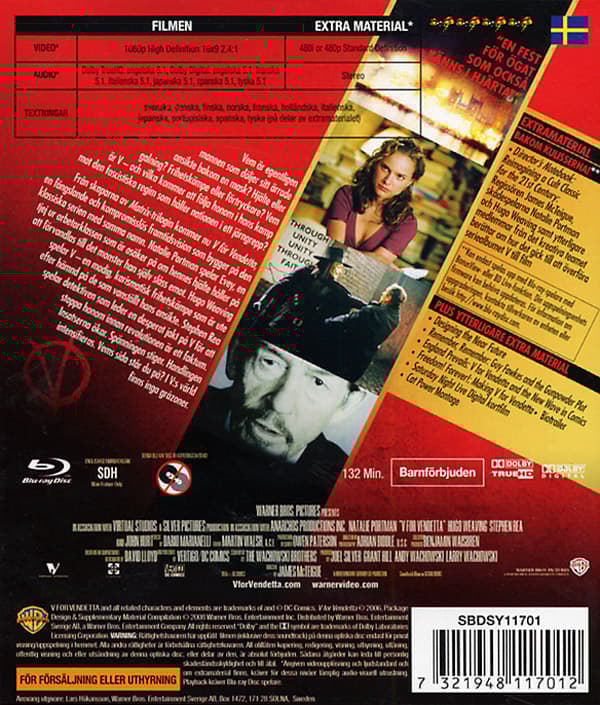 V för Vendetta (Blu-ray)