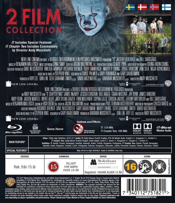 Det (Stephen King/2017+2019) (2 Blu-ray)