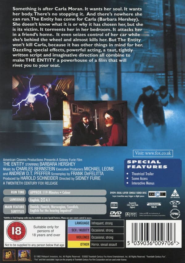 The Entity - Okänt väsen (DVD)